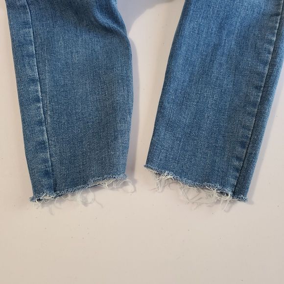 Old Navy Rockstar Super Skinny Jeans Mid Rise Women's 2 Raw Hem - Picture 6 of 10